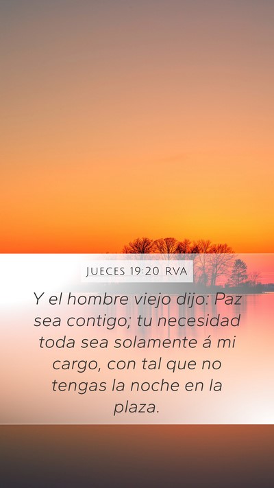 Jueces 19:20 RVA Bible Verse Image