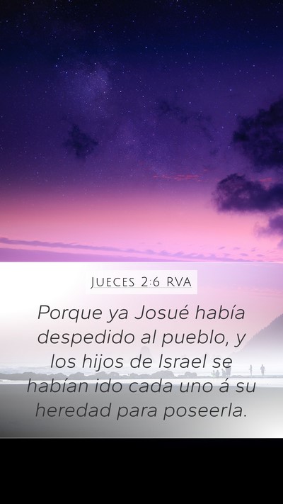 Jueces 2:6 RVA Bible Verse Image