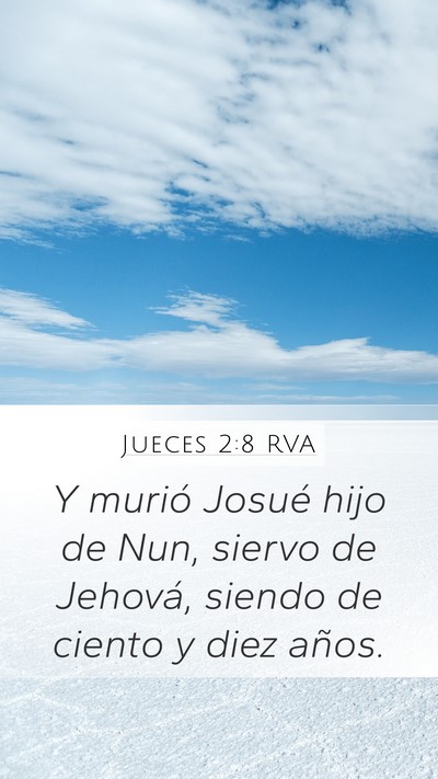 Jueces 2:8 RVA Bible Verse Image