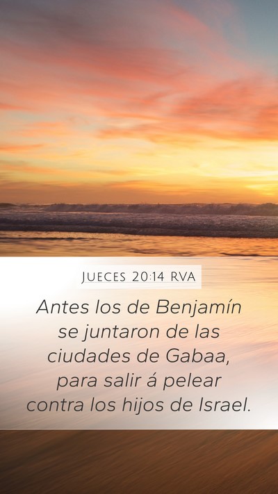 Jueces 20:14 RVA Bible Verse Image