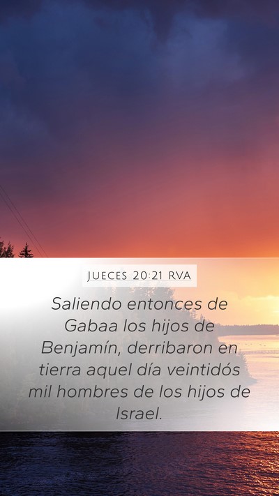 Jueces 20:21 RVA Bible Verse Image