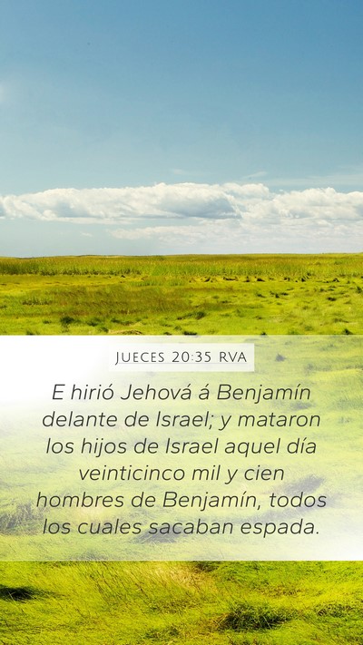 Jueces 20:35 RVA Bible Verse Image