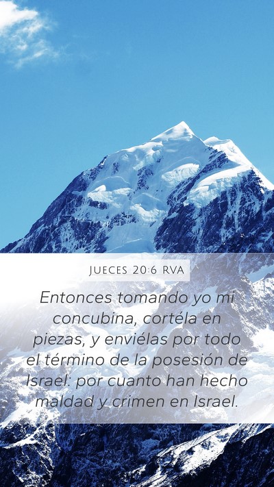 Jueces 20:6 RVA Bible Verse Image