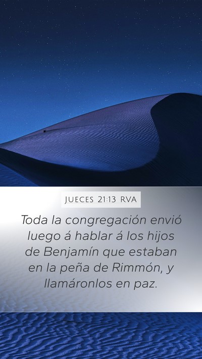 Jueces 21:13 RVA Bible Verse Image