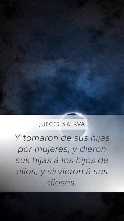 Jueces 3:6 RVA Bible Verse Image