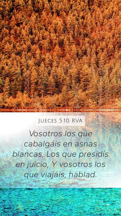 Jueces 5:10 RVA Bible Verse Image