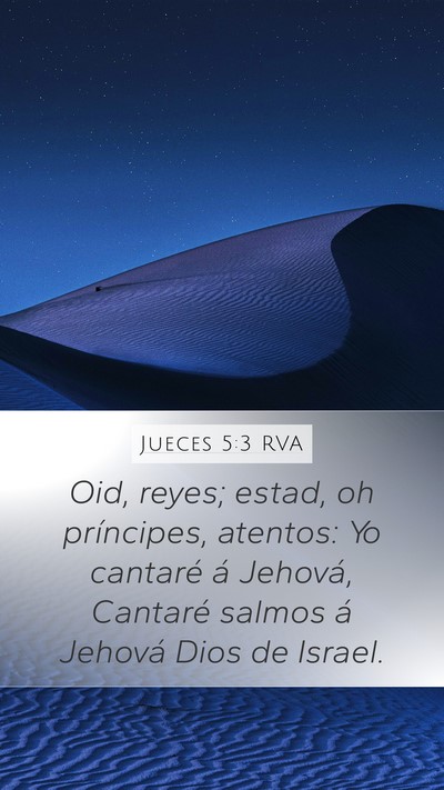 Jueces 5:3 RVA Bible Verse Image