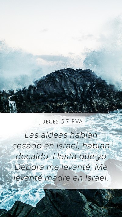 Jueces 5:7 RVA Bible Verse Image
