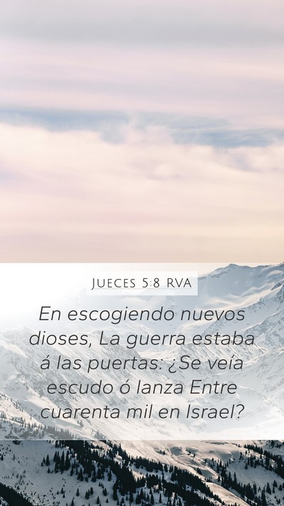 Jueces 5:8 RVA Bible Verse Image