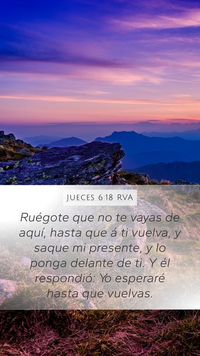 Jueces 6:18 RVA Bible Verse Image