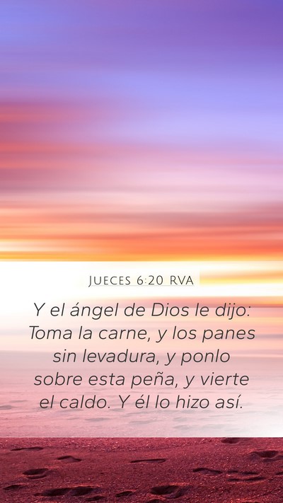 Jueces 6:20 RVA Bible Verse Image