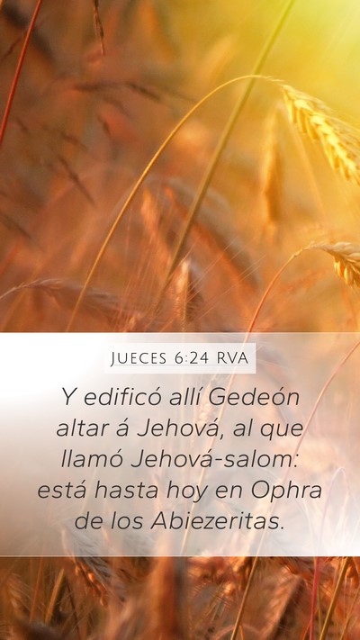 Jueces 6:24 RVA Bible Verse Image