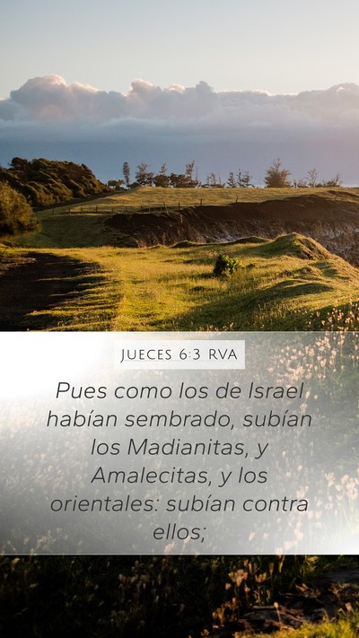 Jueces 6:3 RVA Bible Verse Image