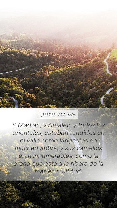 Jueces 7:12 RVA Bible Verse Image