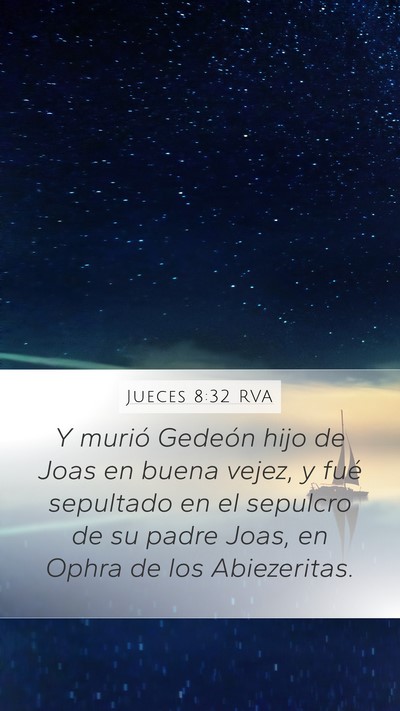 Jueces 8:32 RVA Bible Verse Image