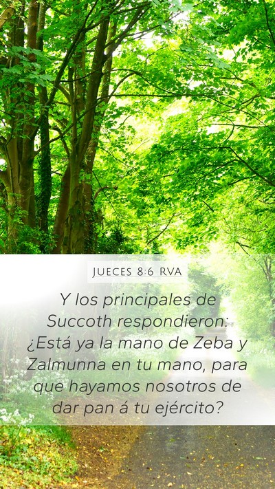 Jueces 8:6 RVA Bible Verse Image
