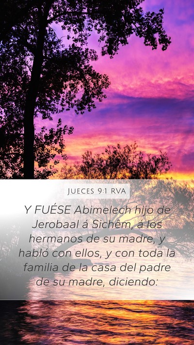 Jueces 9:1 RVA Bible Verse Image