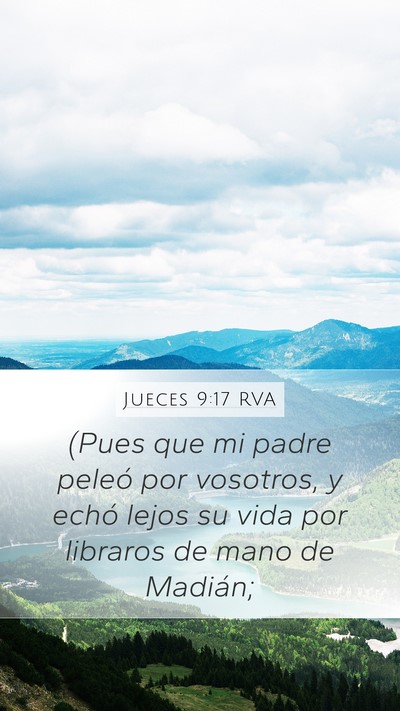 Jueces 9:17 RVA Bible Verse Image