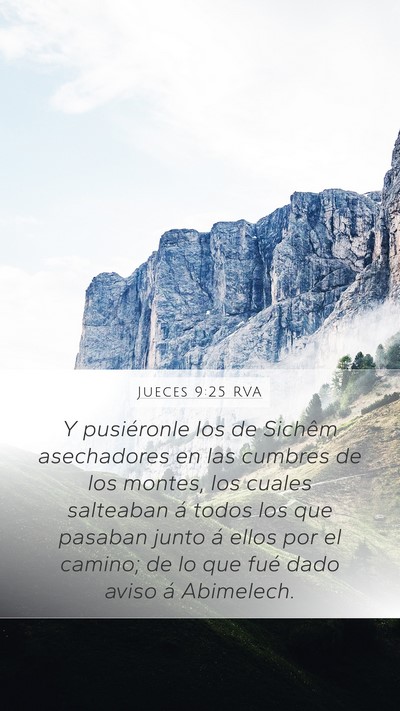 Jueces 9:25 RVA Bible Verse Image