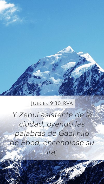 Jueces 9:30 RVA Bible Verse Image