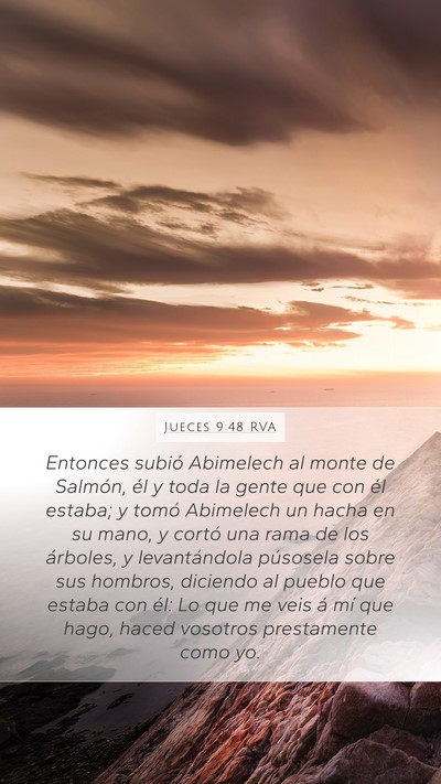 Jueces 9:48 RVA Bible Verse Image