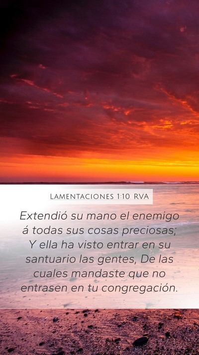 Lamentaciones 1:10 RVA Bible Verse Image