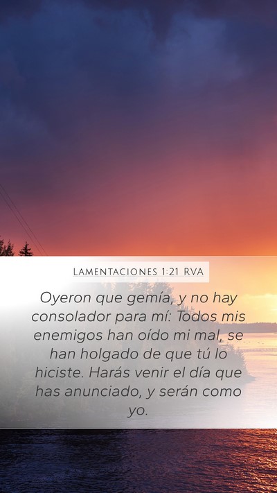 Lamentaciones 1:21 RVA Bible Verse Image