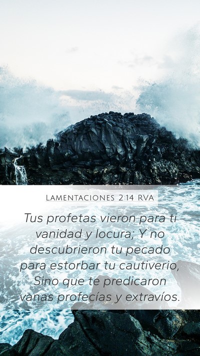 Lamentaciones 2:14 RVA Bible Verse Image