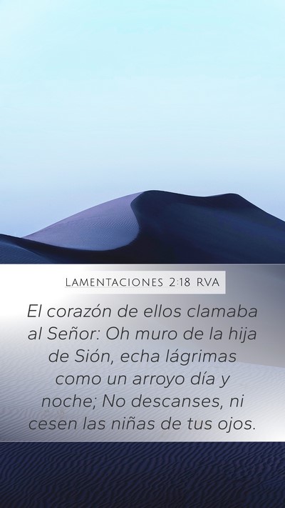 Lamentaciones 2:18 RVA Bible Verse Image