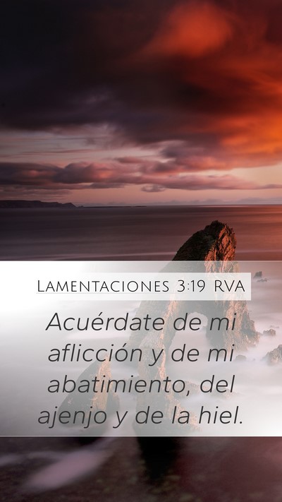 Lamentaciones 3:19 RVA Bible Verse Image