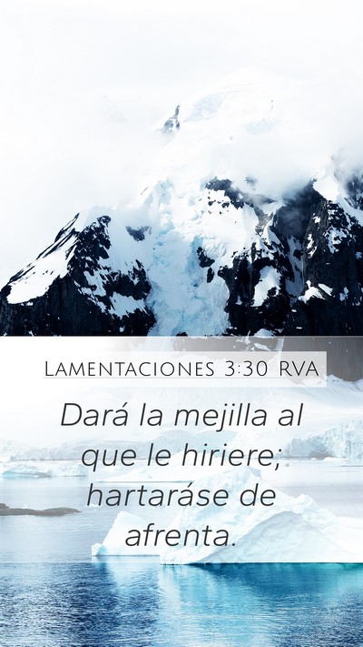 Lamentaciones 3:30 RVA Bible Verse Image