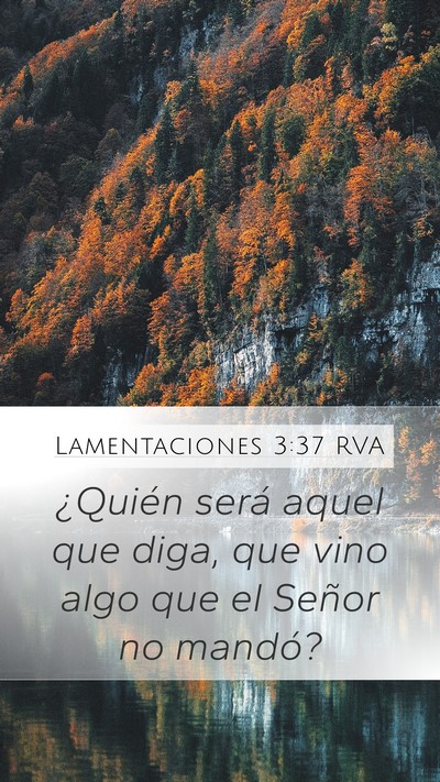 Lamentaciones 3:37 RVA Bible Verse Image