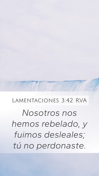 Lamentaciones 3:42 RVA Bible Verse Image