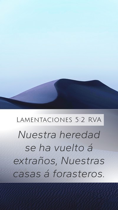 Lamentaciones 5:2 RVA Bible Verse Image