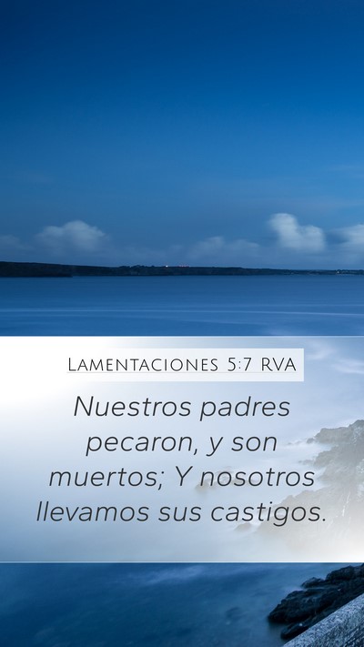Lamentaciones 5:7 RVA Bible Verse Image