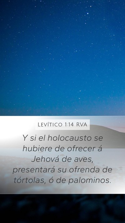 Levítico 1:14 RVA Bible Verse Image