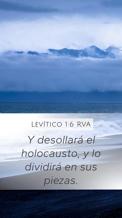 Levítico 1:6 RVA Bible Verse Image