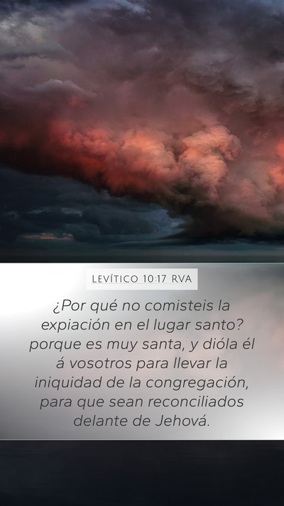 Levítico 10:17 RVA Bible Verse Image
