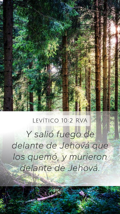 Levítico 10:2 RVA Bible Verse Image