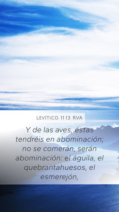 Levítico 11:13 RVA Bible Verse Image