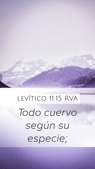 Levítico 11:15 RVA Bible Verse Image