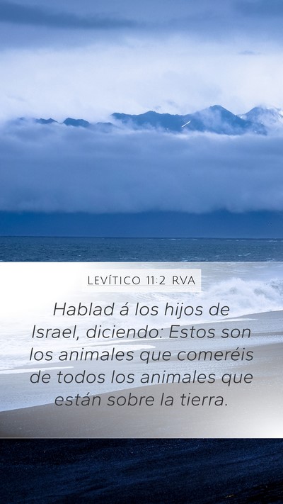Levítico 11:2 RVA Bible Verse Image