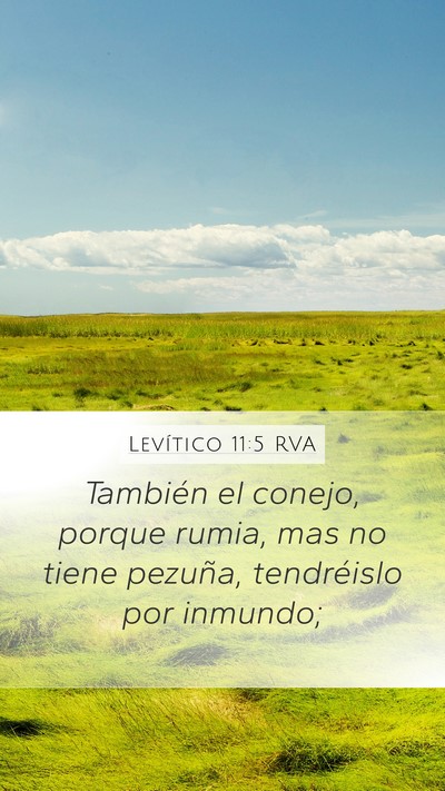 Levítico 11:5 RVA Bible Verse Image