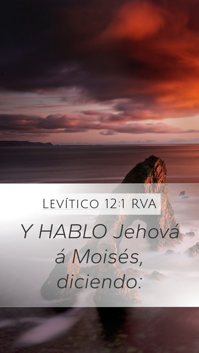 Levítico 12:1 RVA Bible Verse Image