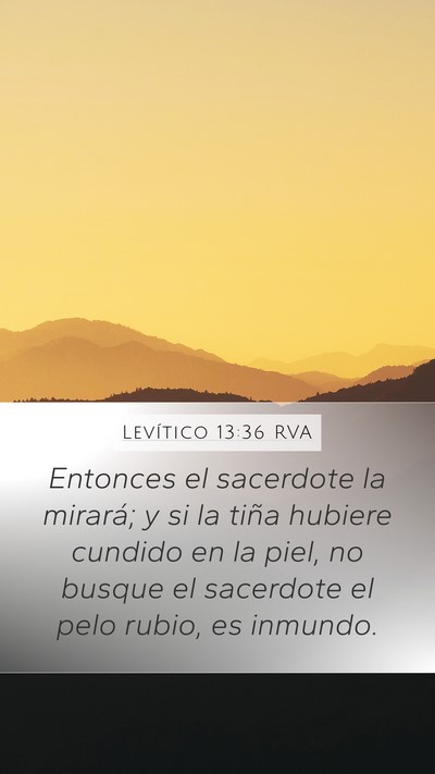 Levítico 13:36 RVA Bible Verse Image