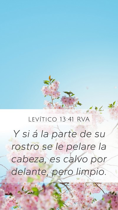 Levítico 13:41 RVA Bible Verse Image