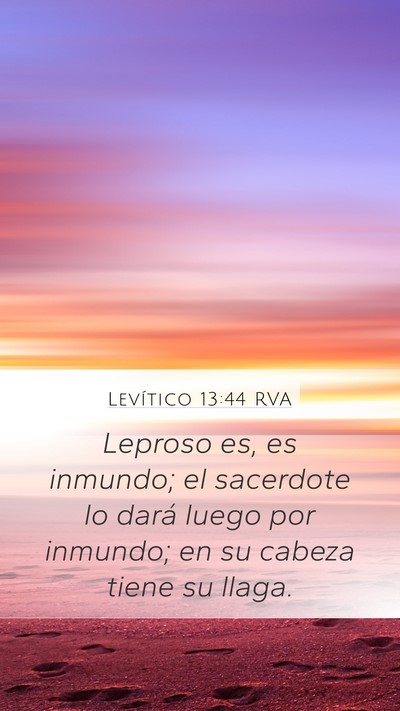Levítico 13:44 RVA Bible Verse Image