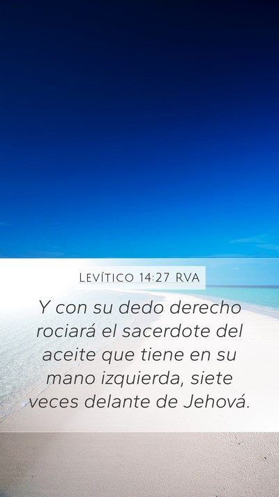 Levítico 14:27 RVA Bible Verse Image