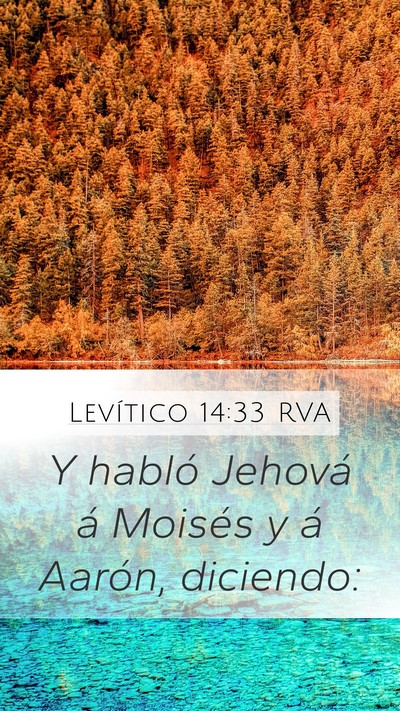 Levítico 14:33 RVA Mobile Phone Wallpaper - Y habló Jehová á Moisés y á Aarón, - Mobile Bible Verse Wallpaper
