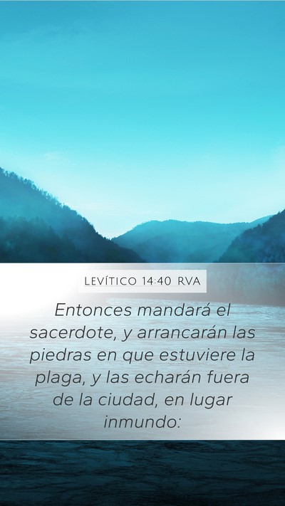 Levítico 14:40 RVA Bible Verse Image